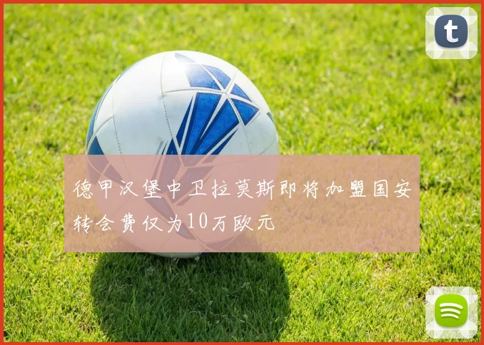德甲汉堡中卫拉莫斯即将加盟国安转会费仅为10万欧元